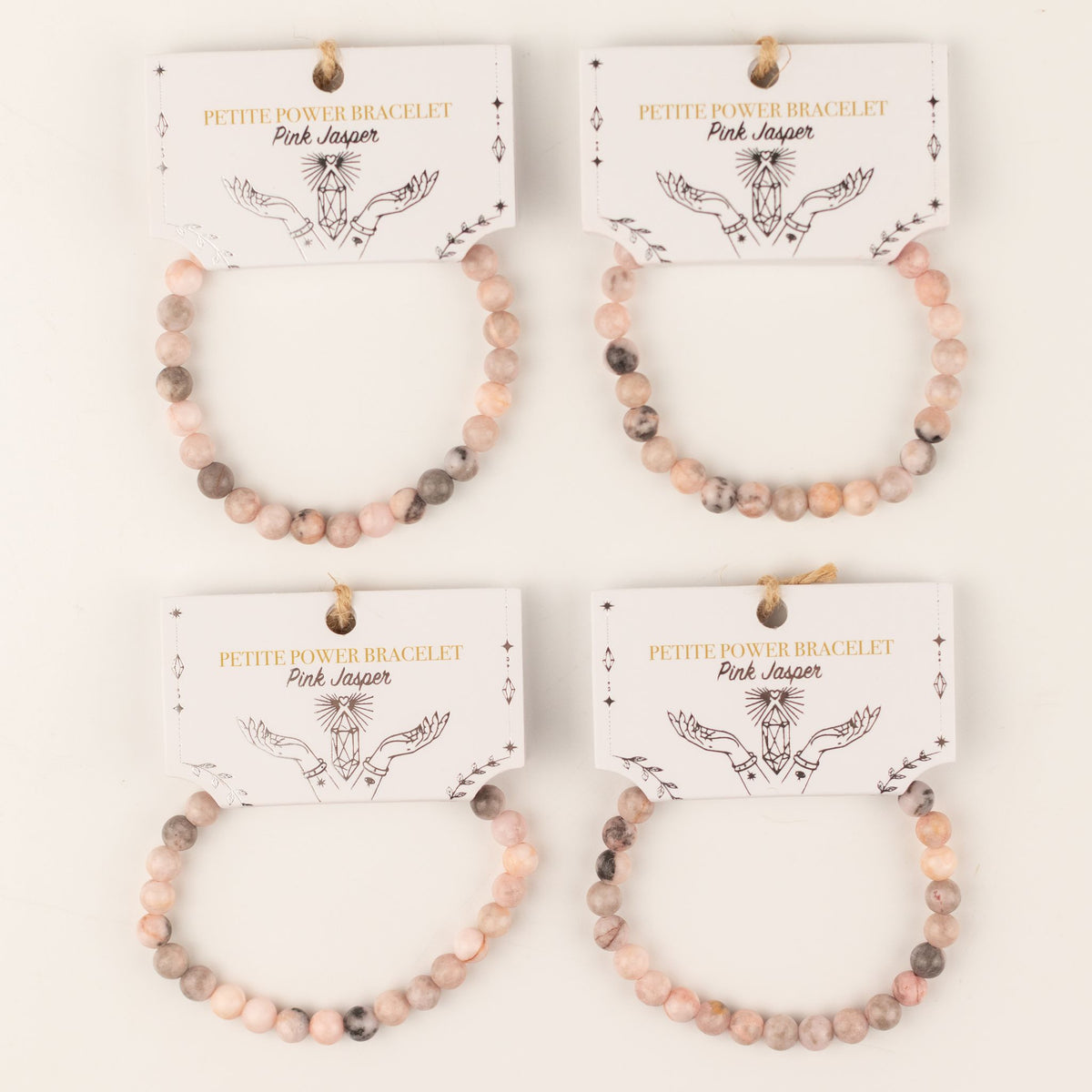 Pink Jasper Crystal Bracelet – 6mm Natural Gemstone Beads