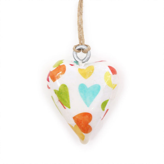 Small Decor Wood Heart - Pastel Hearts
