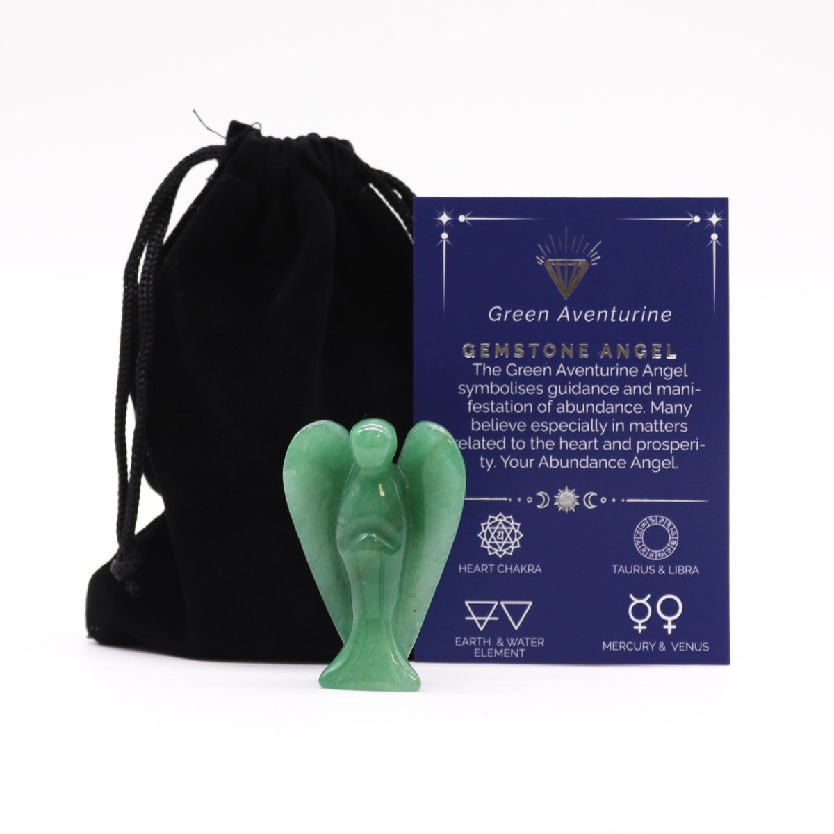 Green Aventurine Crystal Angel – 50mm