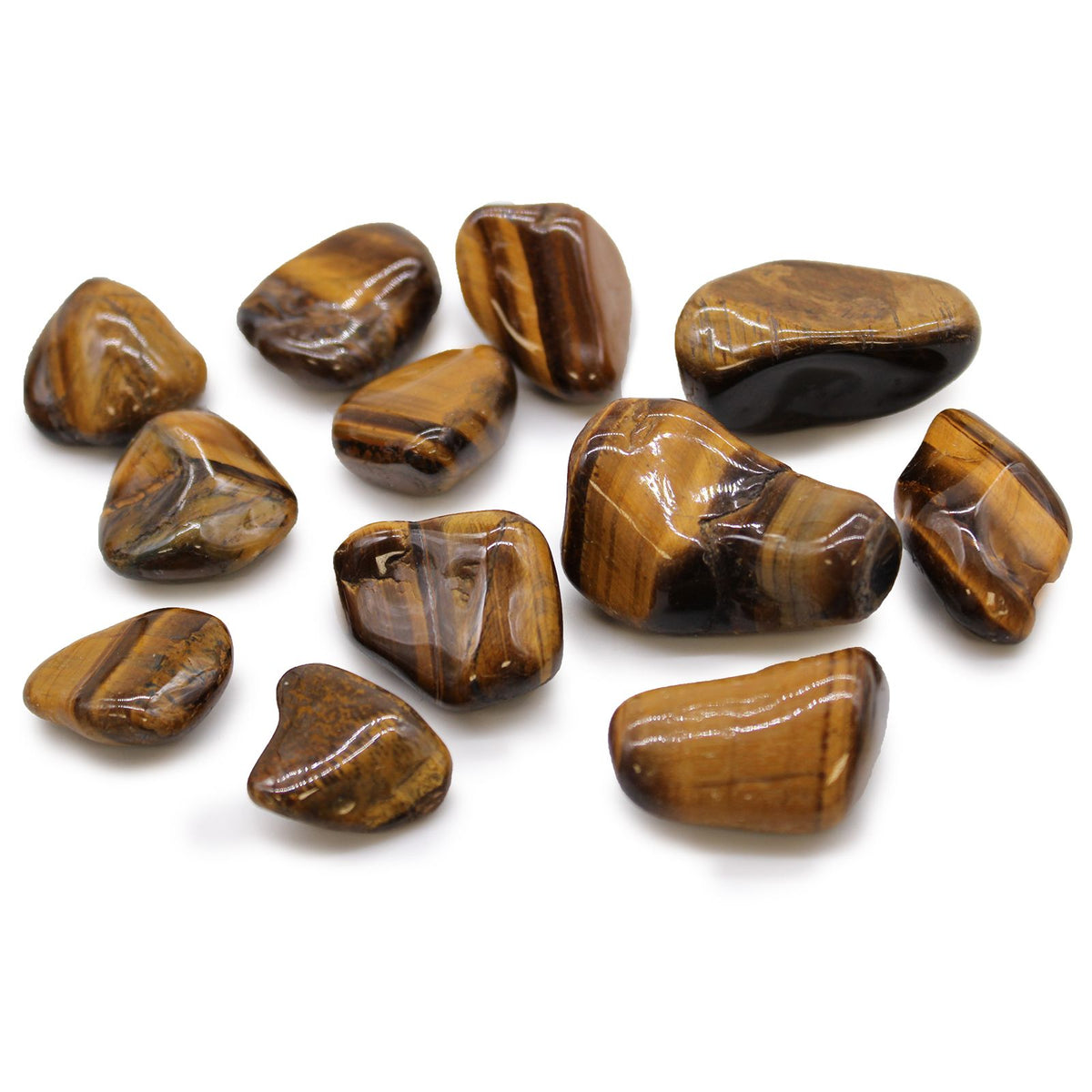 Golden Tiger’s Eye Tumble Stone – Confidence, Courage & Prosperity Crystal