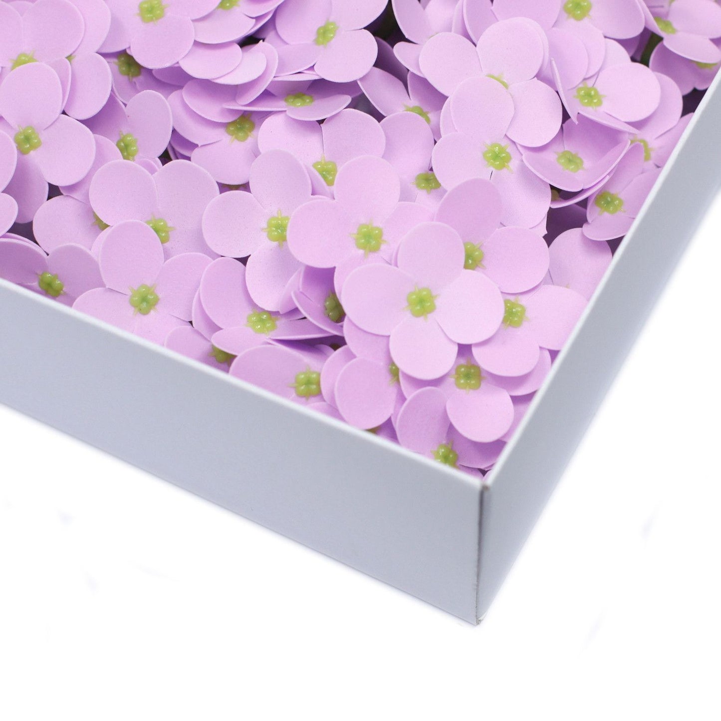 Craft Soap Flowers x10 - Hyacinth Bean - Lavender