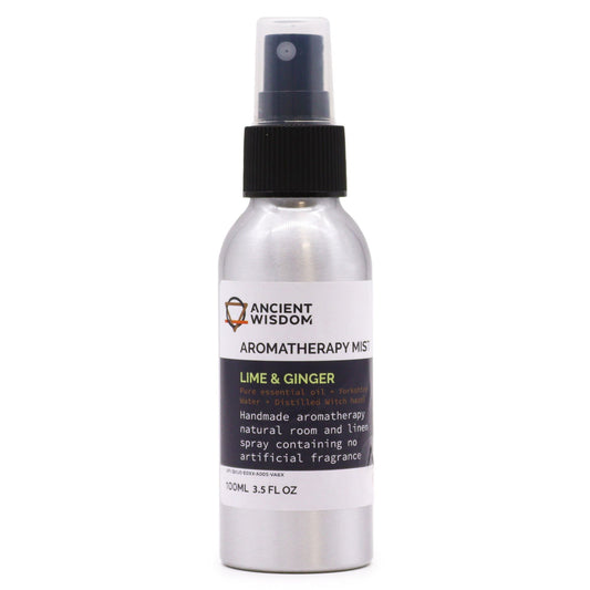 Lime & Ginger Aromatherapy Room Mist – Essential Oil Spray