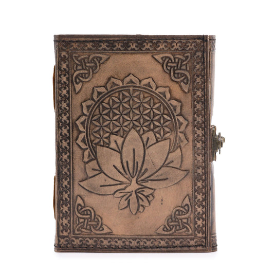 Lotus Madala - Esoteric Notebook - Antique Grey - 200 pages Stich Edge- 17.5x12.5x3cm