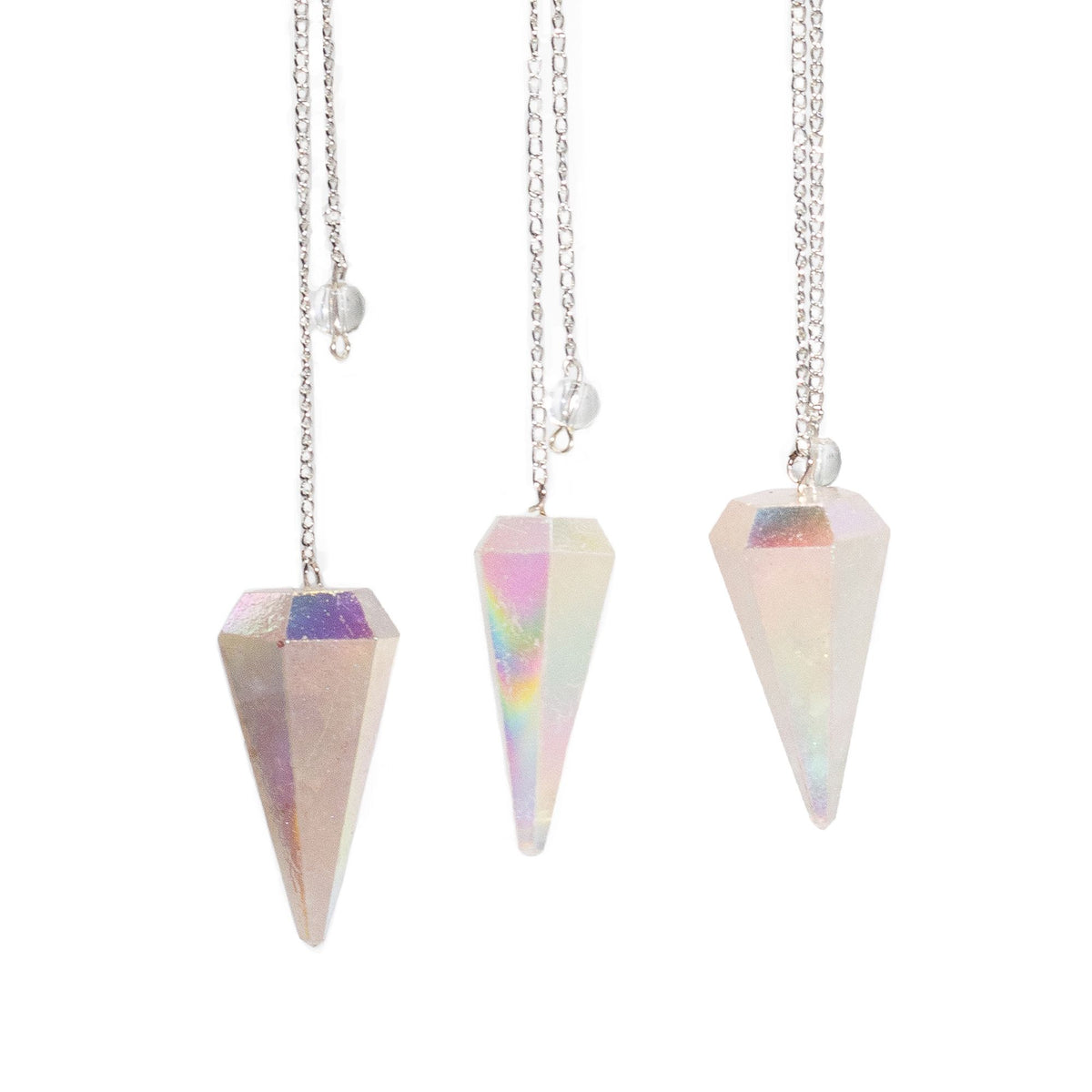Angel Aura Quartz Crystal Pendulum – 4cm Divination Pendulum