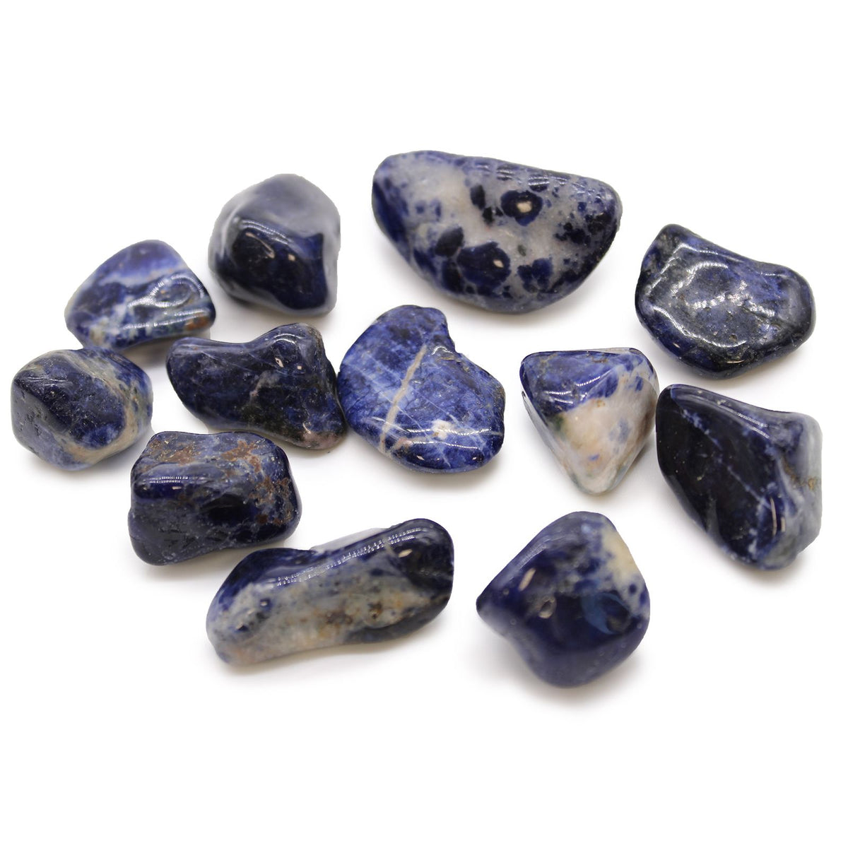Blue Sodalite Tumble Stone – Crystal for Intuition, Truth & Clarity