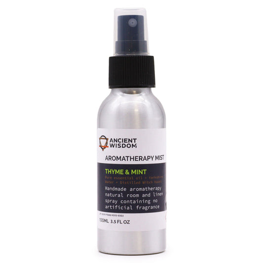 Thyme & Spearmint Aromatherapy Room Mist – Essential Oil Spray 100ml