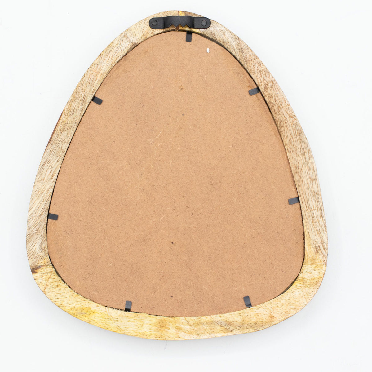 Set of 3 Pebble Wall Mirrors – Natural Wood Frames