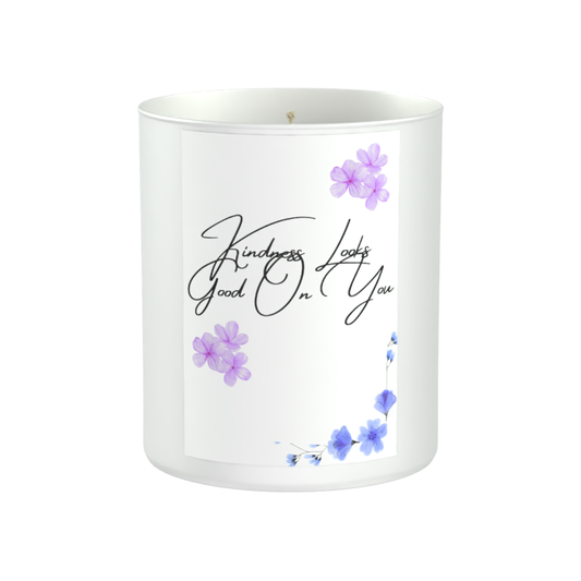 Kindness Positivity 200g White candle ‘Sandy Bay'