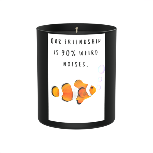 Our friendship is... 200g Black Candle ‘Dark Noir’