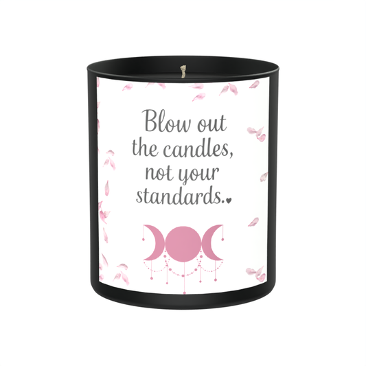 Blow Out The Candles Not Your Standards 200g Black Candle ‘Dark Noir’