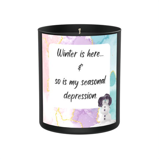 Winter Is Here Candle | Funny Winter Candle
