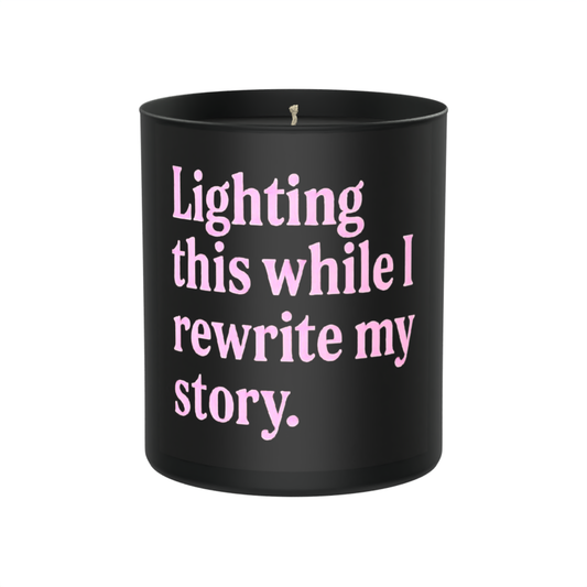 Lighting This While I Rewrite My Story 200g Black Candle ‘Dark Noir’