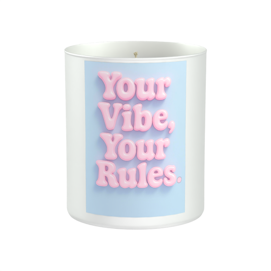 Your Vibe, Your Rules 200g White candle ‘Sandy Bay'
