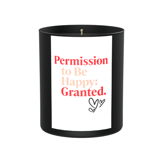 Permission to Be Happy: Granted 200g Black Candle ‘Dark Noir’