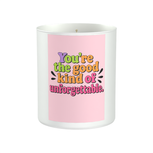 You’re the good kind of unforgettable 200g White candle ‘Sandy Bay'