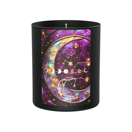Lunar rituals, cosmic confidence, and star-kissed seduction 200g Black Candle ‘Dark Noir’