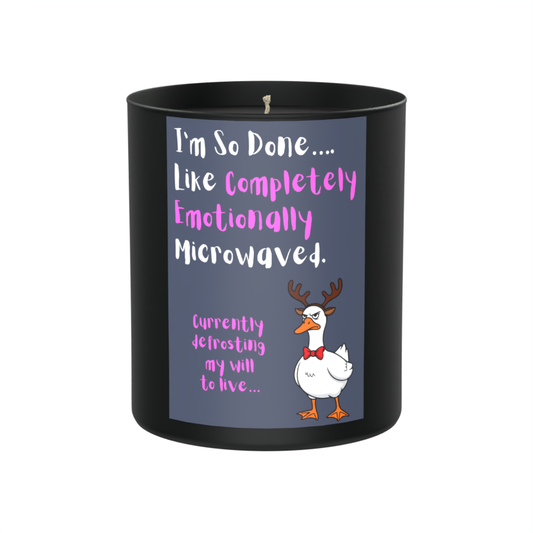 Currently defrosting my will to live… 200g Black Candle ‘Dark Noir’