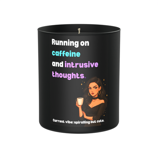 Running on caffeine 200g Black Candle ‘Dark Noir’