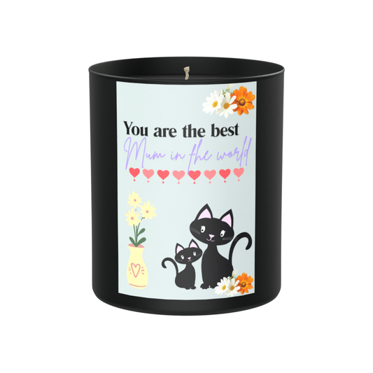 You are the best mum in the world 200g Black Candle ‘Dark Noir’