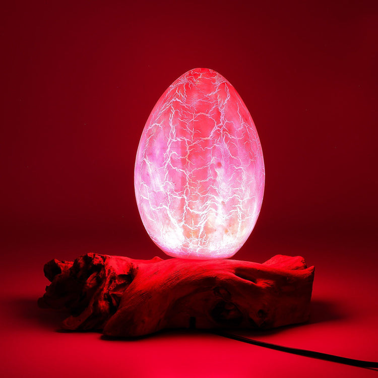 DriftGlow crackle glass decorative mood lamp