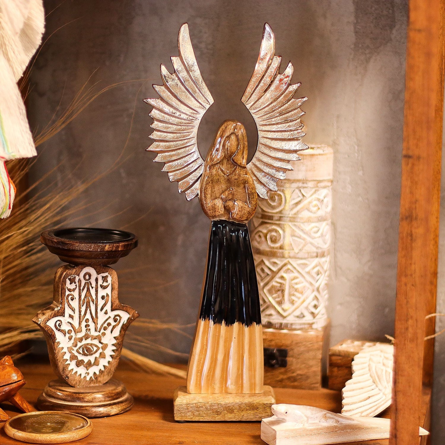 Mango Wood Angels
