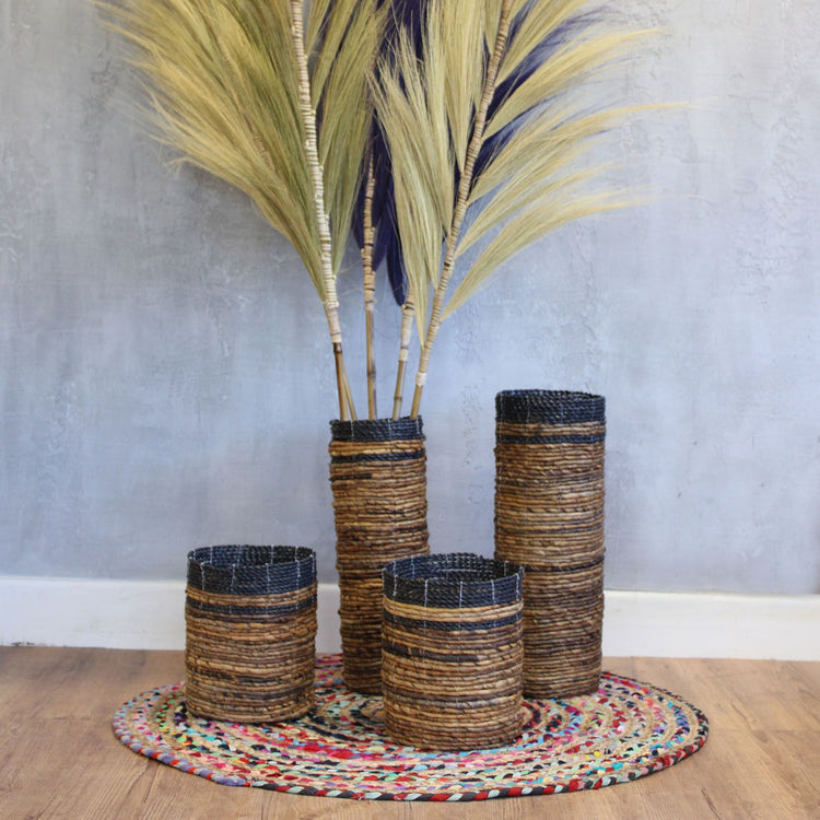 Seagrass Vase & Bins Set