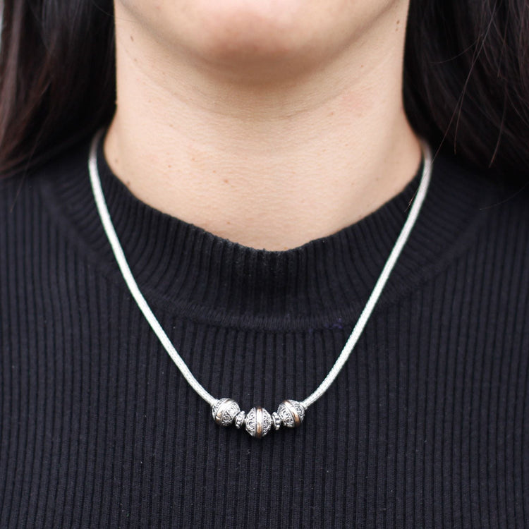 Silver and gold necklaces – Zeena Moon UK