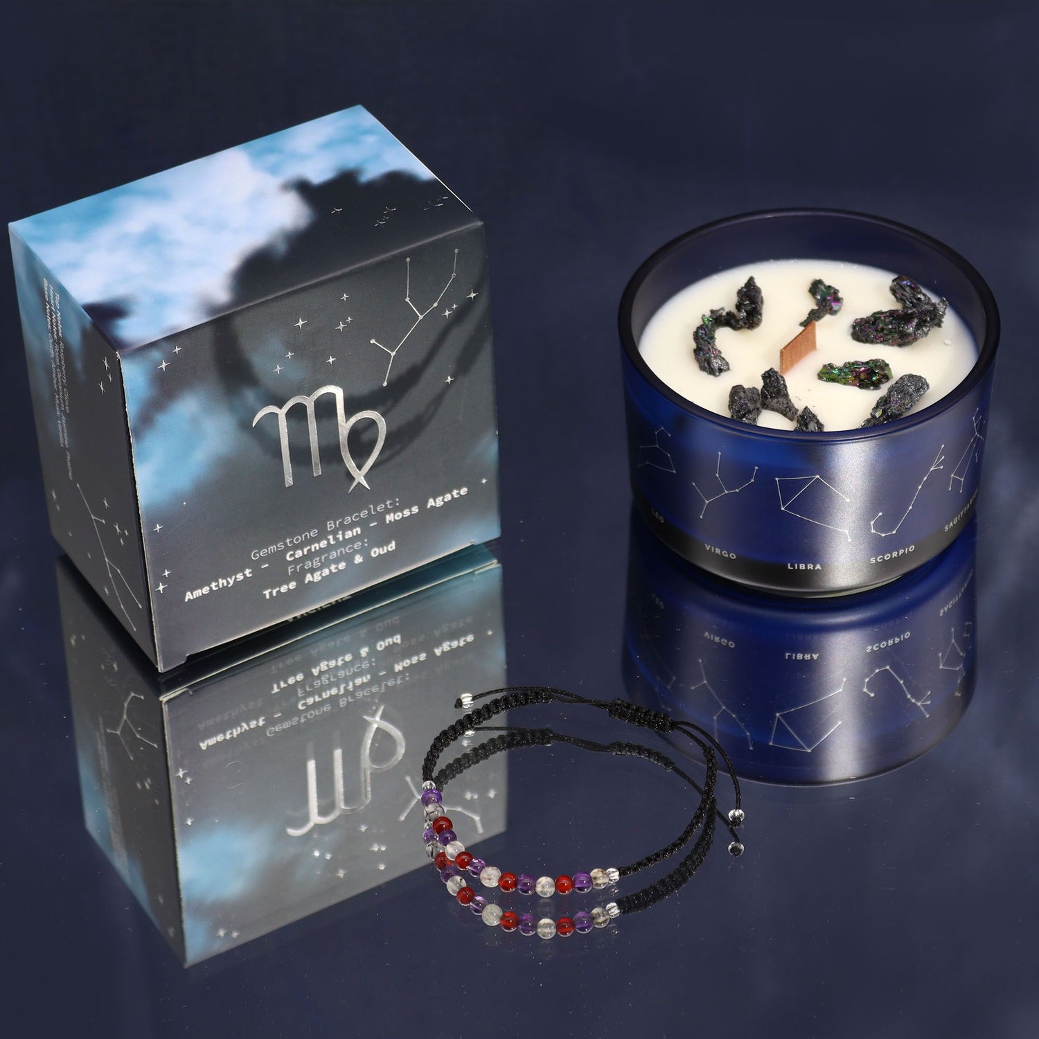Zodiac Crystal Candles