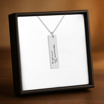 Your Light Was Never Meant to Be Hidden – Gold Bar Necklace