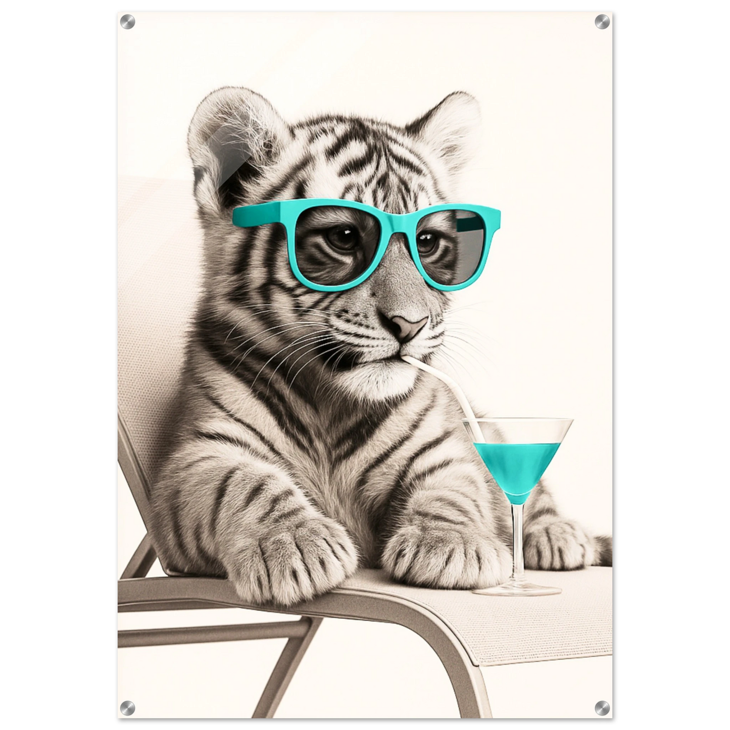 Tiger Cub Sunglasses Acrylic Print