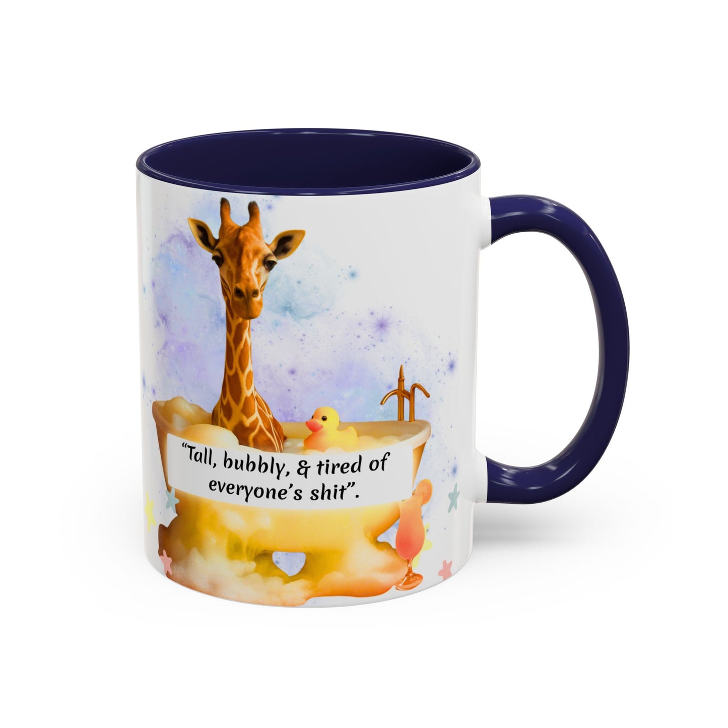 Giraffe Humour Accent Coffee Mug - Funny Gift, Quirky Kitchen Decor, Ideal for Birthdays, Christmas, Office
