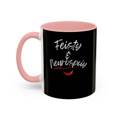 Feisty And Neurospicy Accent Coffee Mug (11, 15oz)
