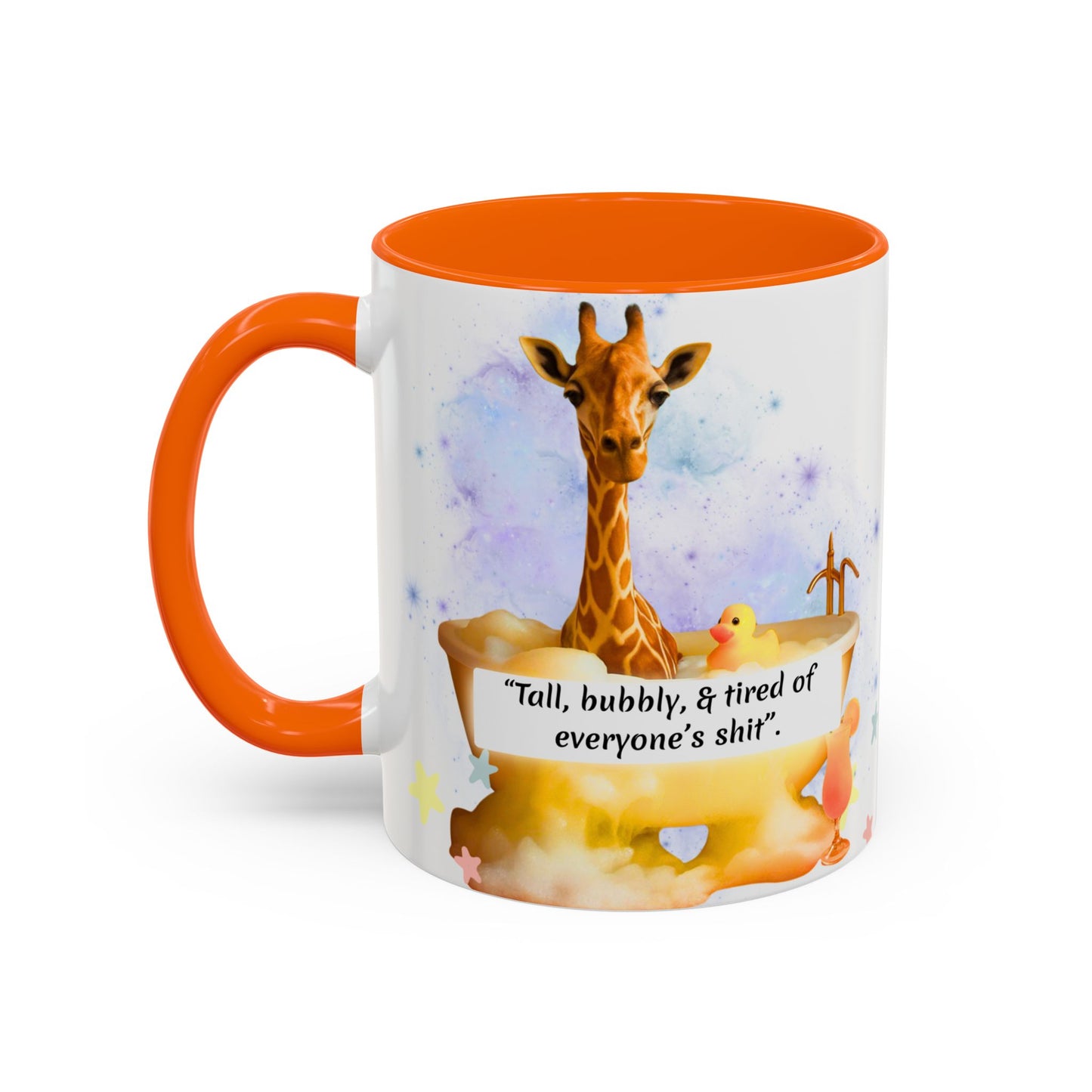 Giraffe Humour Accent Coffee Mug - Funny Gift, Quirky Kitchen Decor, Ideal for Birthdays, Christmas, Office