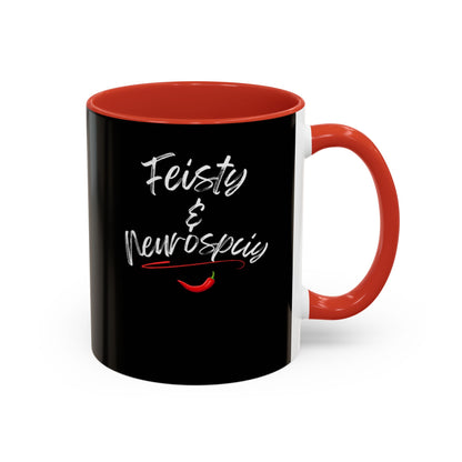 Feisty And Neurospicy Accent Coffee Mug (11, 15oz)
