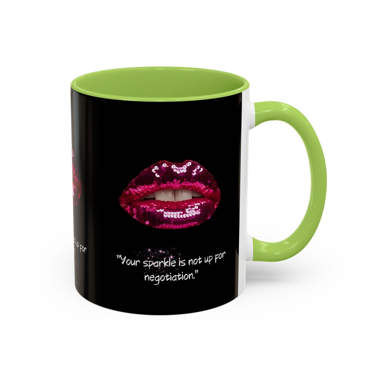 Sparkle Lips Accent Coffee Mug (11, 15oz)