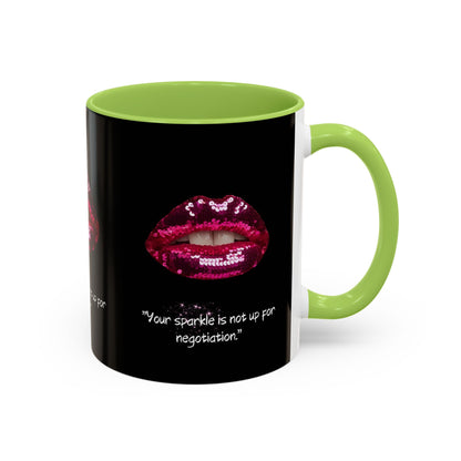 Sparkle Lips Accent Coffee Mug (11, 15oz)