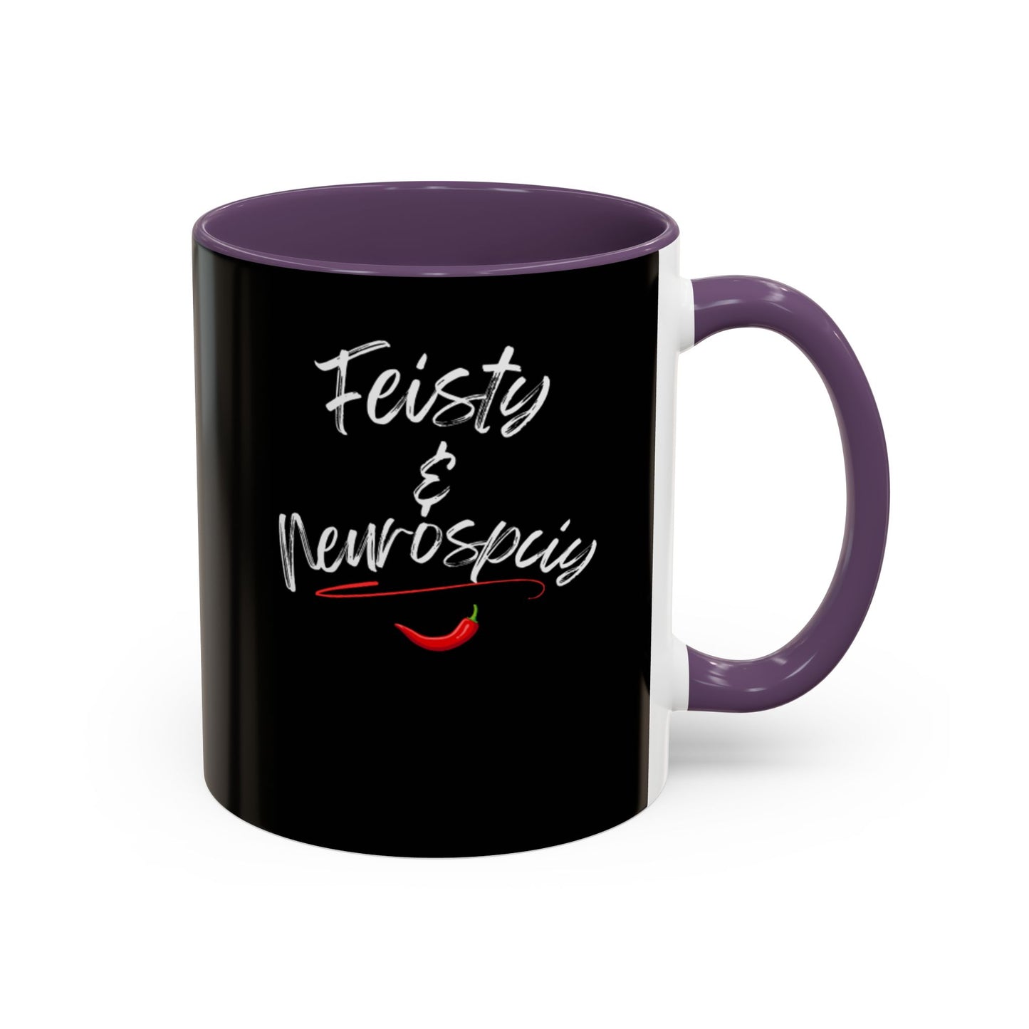 Feisty And Neurospicy Accent Coffee Mug (11, 15oz)