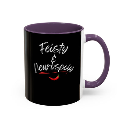 Feisty And Neurospicy Accent Coffee Mug (11, 15oz)