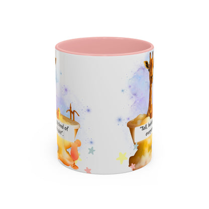 Giraffe Humour Accent Coffee Mug - Funny Gift, Quirky Kitchen Decor, Ideal for Birthdays, Christmas, Office