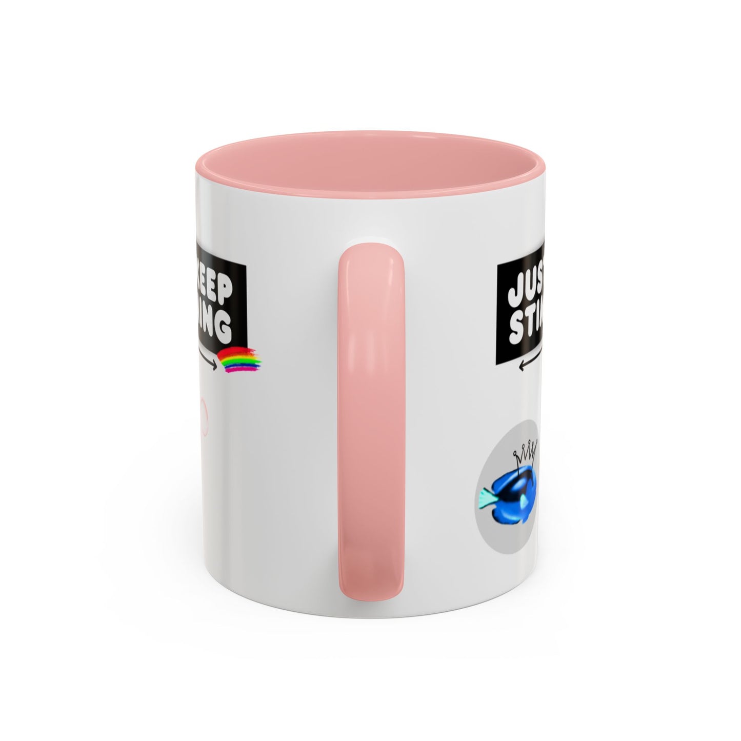 Just Keep Stimming Fish Accent Coffee Mug (11, 15oz)