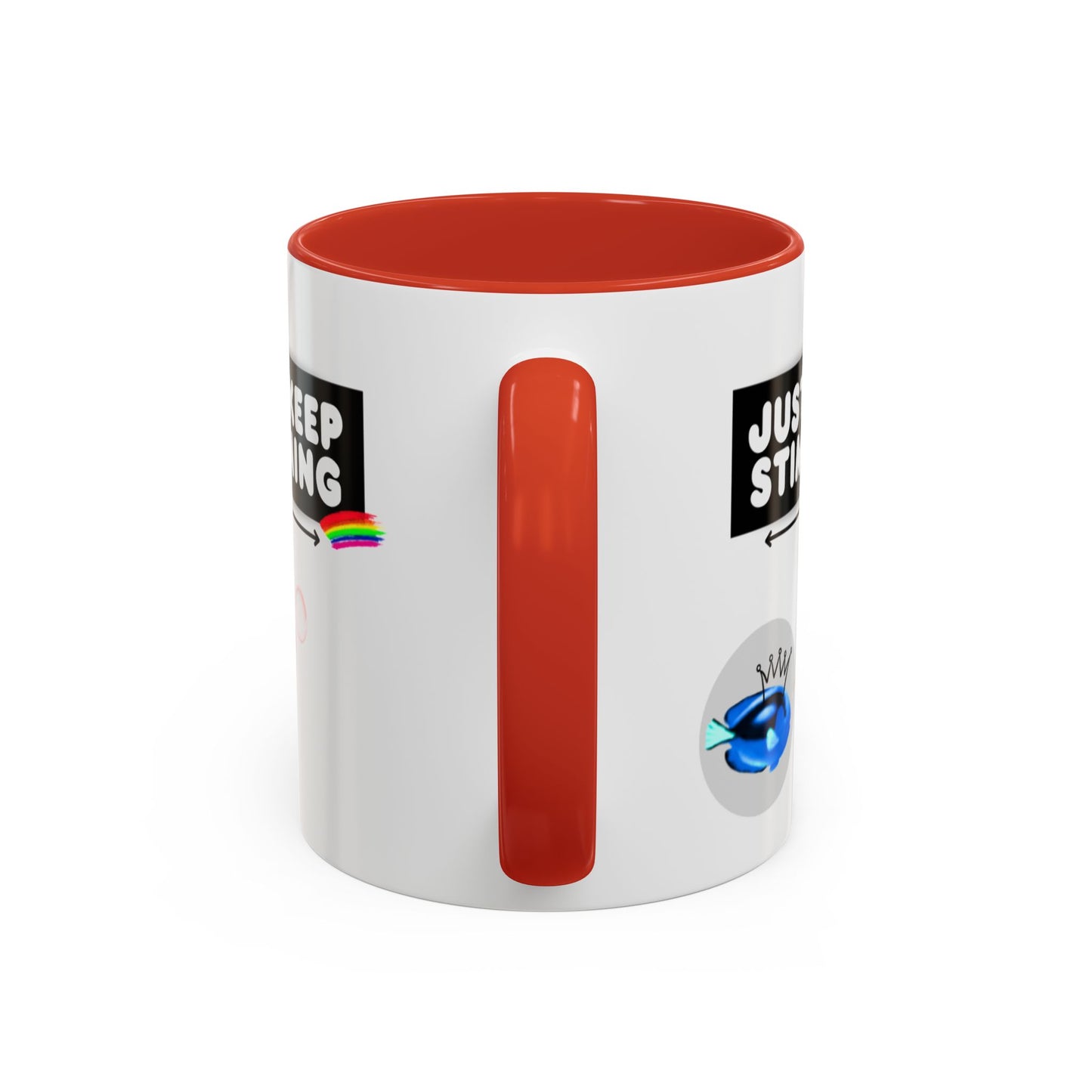 Just Keep Stimming Fish Accent Coffee Mug (11, 15oz)
