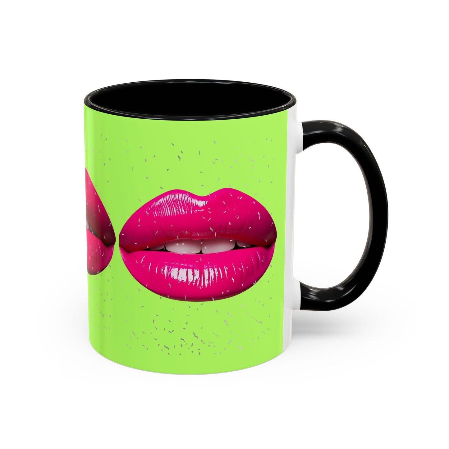 Hot Lips Neon Accent Coffee Mug (11, 15oz)