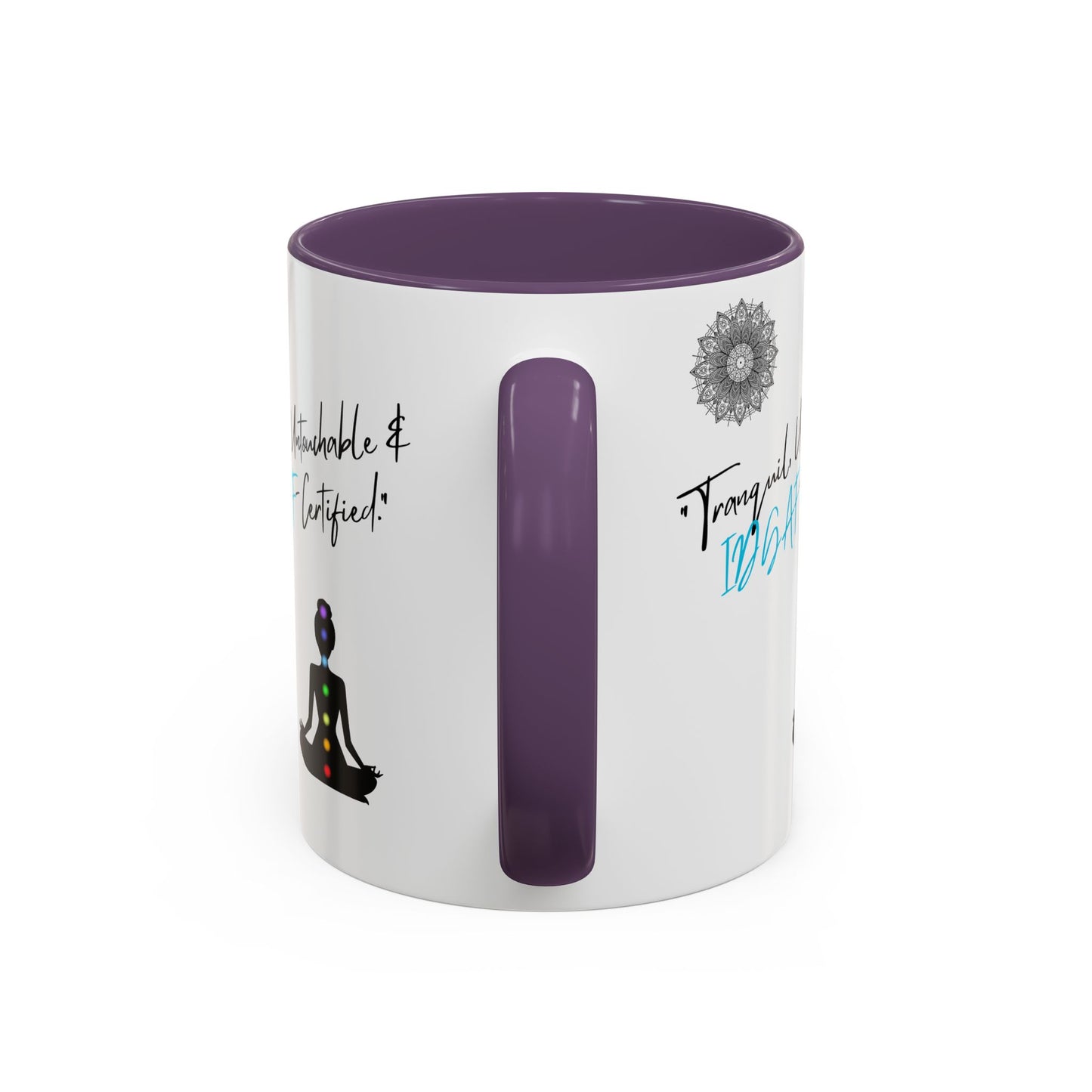 Tranquil Meditation Coffee Mug | Mindfulness Gift, Yoga Lover Mug, Wellness Decor, Personalized Tea Cup, Chakra Coffee Mug