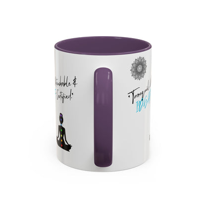 Tranquil Meditation Coffee Mug | Mindfulness Gift, Yoga Lover Mug, Wellness Decor, Personalized Tea Cup, Chakra Coffee Mug