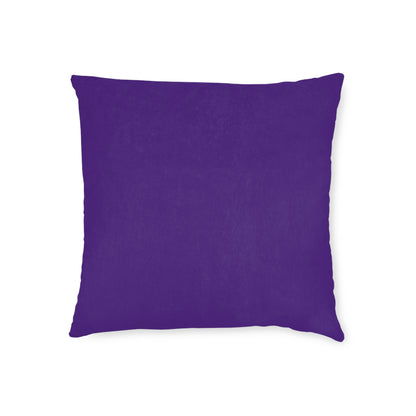 Vibrant Purple Lip Print Square Cushion, Decorative Throw Cushion, Boho Home Decor, Couch Cushion, Gift for Her, Pop Art Accent