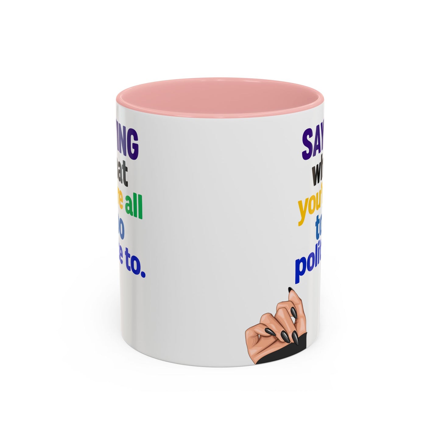 Colourful Accent Coffee Mug with Empowering Quote - Perfect for Gift Giving, Home Office, and Coffee Lovers