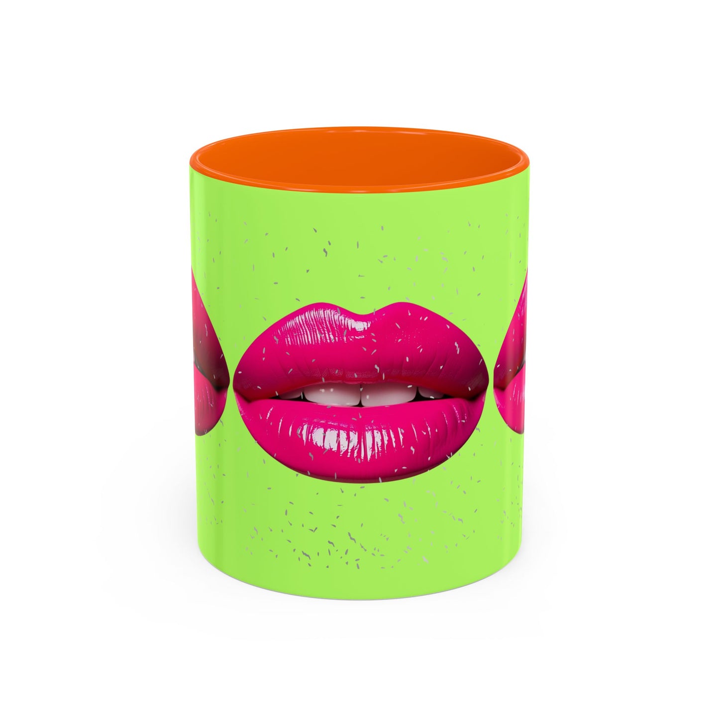Hot Lips Neon Accent Coffee Mug (11, 15oz)