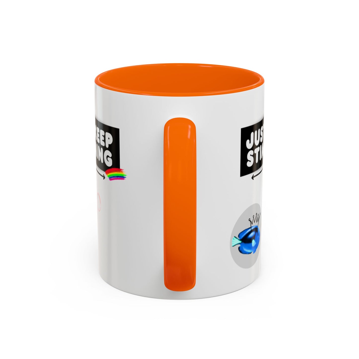 Just Keep Stimming Fish Accent Coffee Mug (11, 15oz)