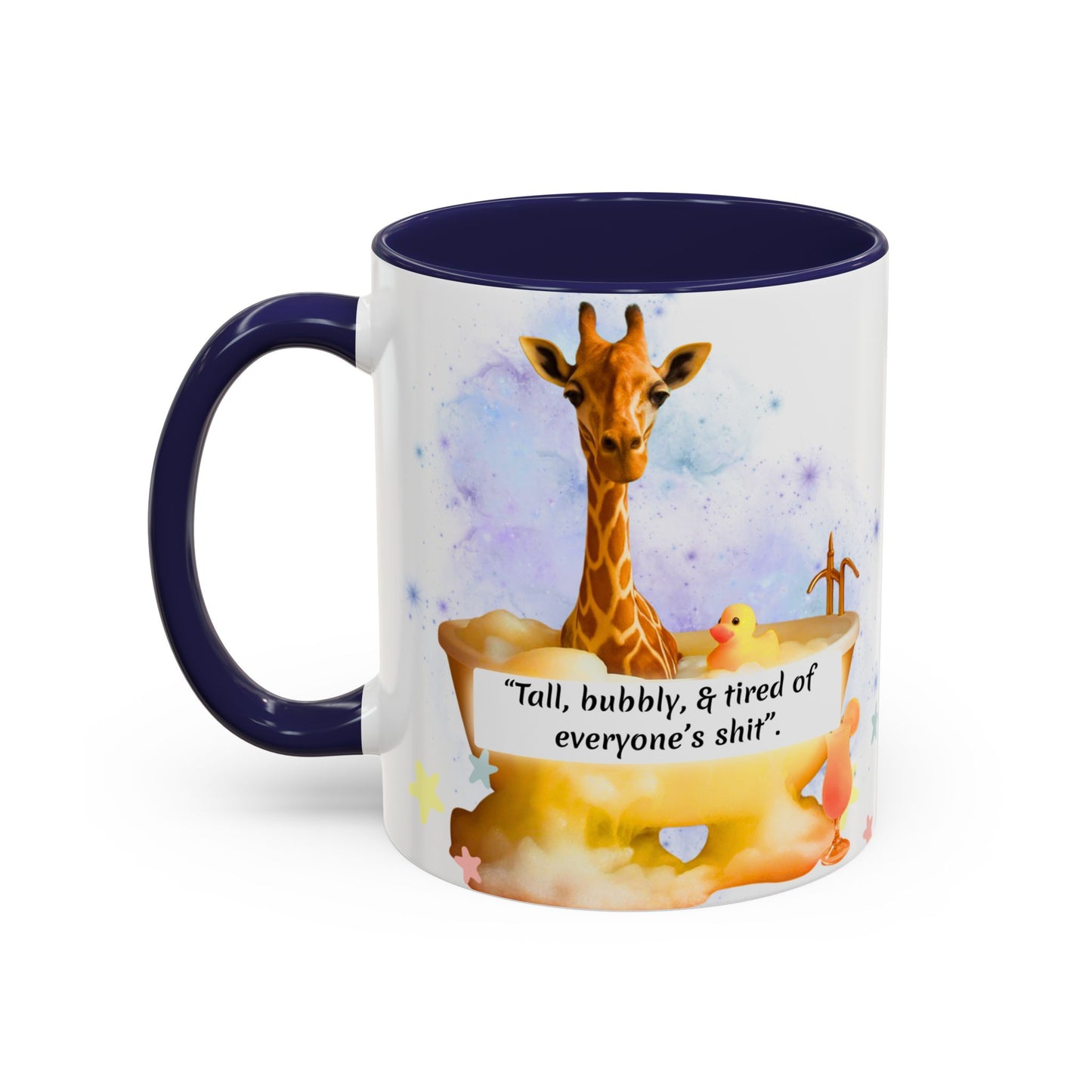Giraffe Humour Accent Coffee Mug - Funny Gift, Quirky Kitchen Decor, Ideal for Birthdays, Christmas, Office