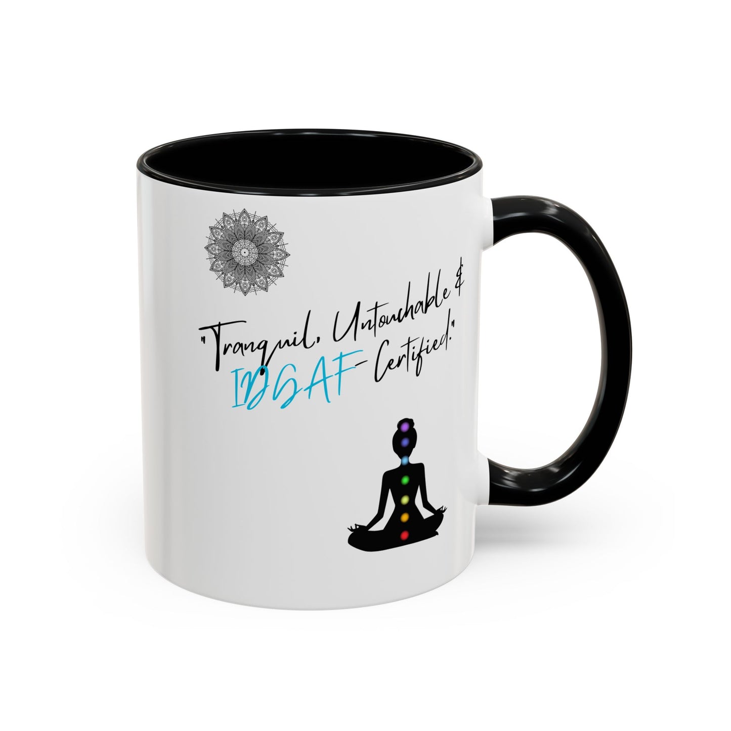 Tranquil Meditation Coffee Mug | Mindfulness Gift, Yoga Lover Mug, Wellness Decor, Personalized Tea Cup, Chakra Coffee Mug